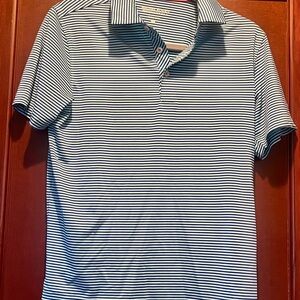 Boys Blue & Teal Striped Polo